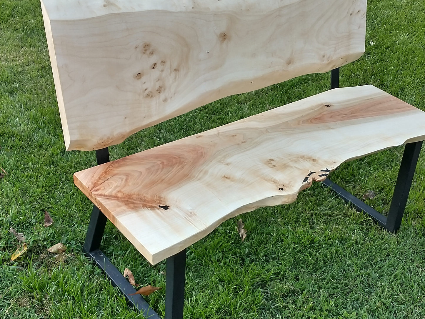 Live Edge Sugar Maple Bench