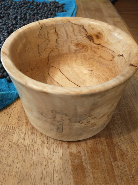 Spalted sugar maple bowl