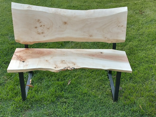 Live Edge Sugar Maple Bench